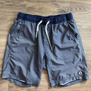 Vuori Kore Shorts - Navy Charcoal Stripe